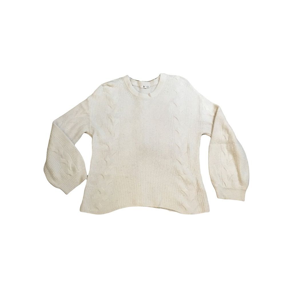 Splendid SMALL women’s sweater cream light beige knit soft lightweight RTR GUC